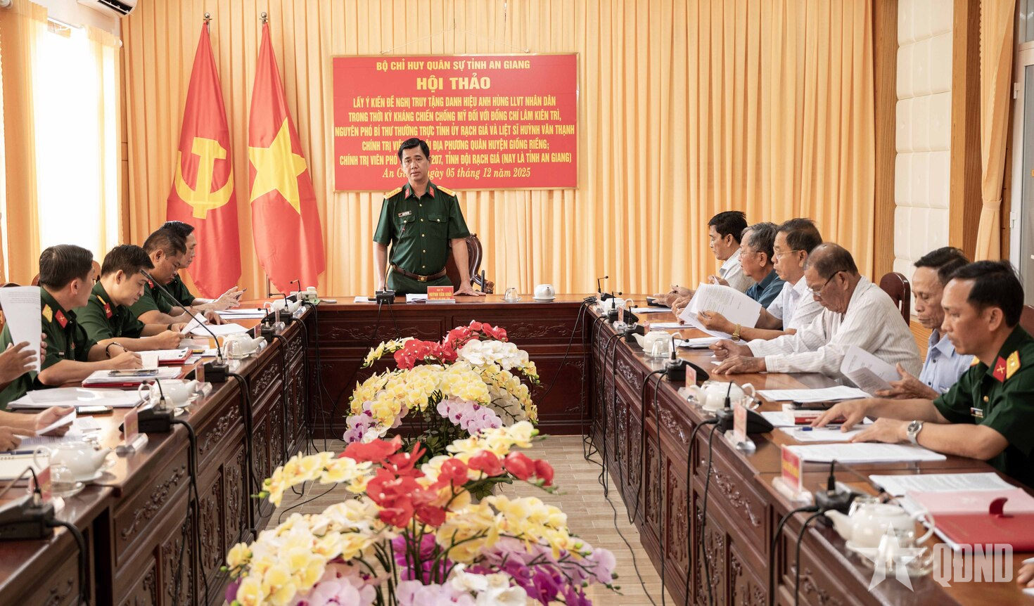 Bộ CHQS tỉnh An Giang: Hội thảo đề nghị truy tặng danh hiệu Anh hùng lực lượng vũ trang nhân dân